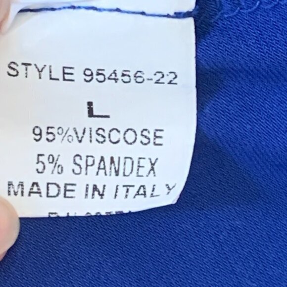 Kate & Mallory Asymmetric Hem Cutout Back Tunic Top Sz L Blue #188H - Picture 9 of 10